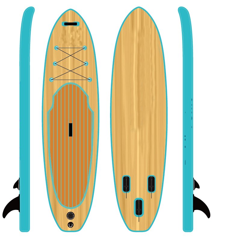 wood sup paddle